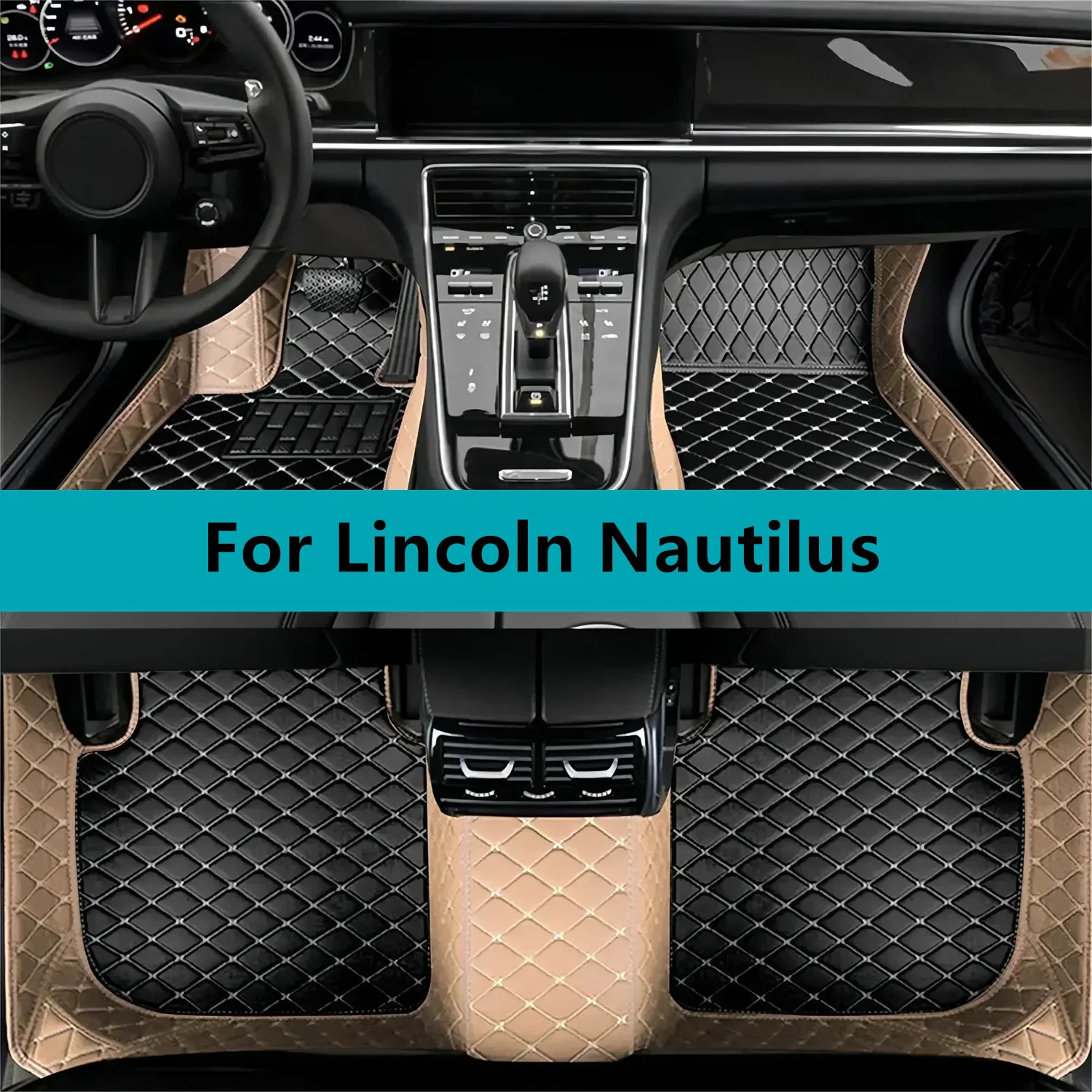 

Full Set Car Floor Mats For Lincoln Nautilus 2022 2023 2024 2025 2026 2027 Leather Floor Mats for Cars Mats Carpets Accessories