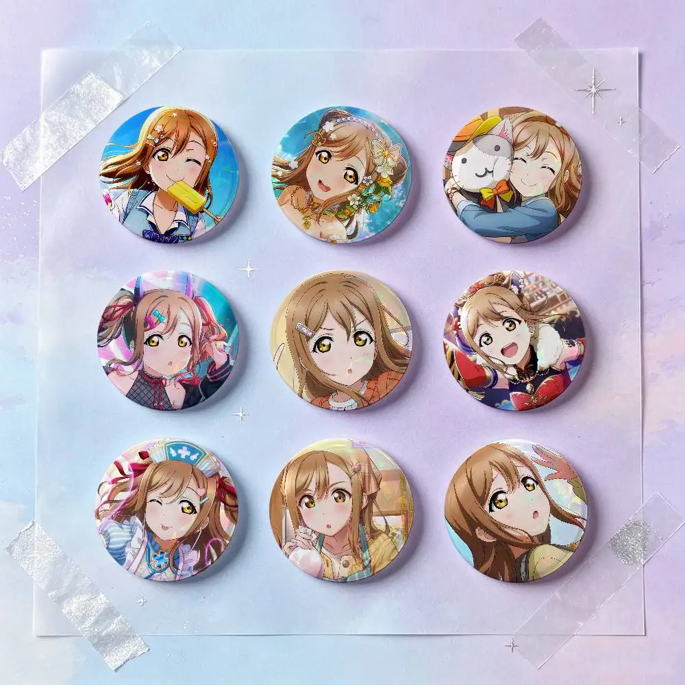 Hanamaru Kunikida Anime Figure Badges 25 32 44 58 75 Mm Round Cosplay Pin Bag Decor Fans Collect Friends Gifts Brooch Souvenir