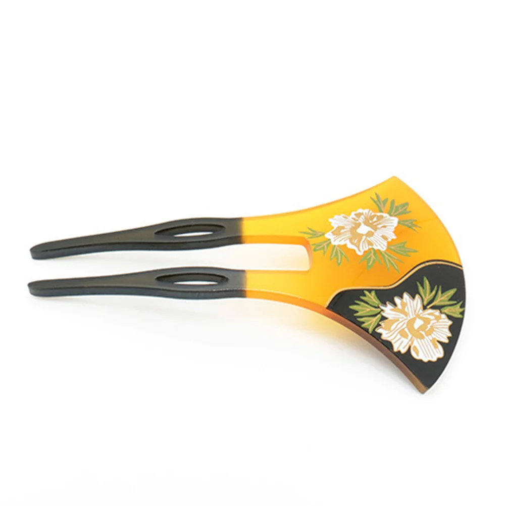 

Retro Acrylic U-Shaped Hairpin Vintage Elegant Women Girls Accessory Unique Craft Exquisite Design Occasions Decor