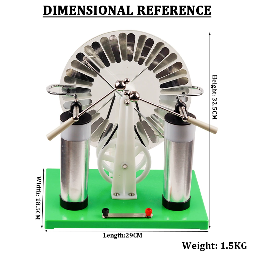 Wimshurst Static Machine Physics Electrostatic Generator Electricity Tesla Experimental Equipment