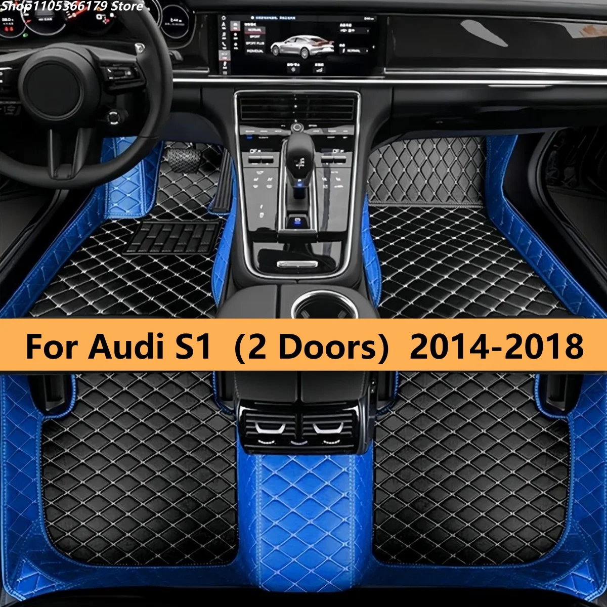 

Car Floor Mats Fit For Audi S1（2 Doors）2014 2015 2016 2017 2018 Waterproof Foot Pads Floor Mats Carpets Car Accessories Inter