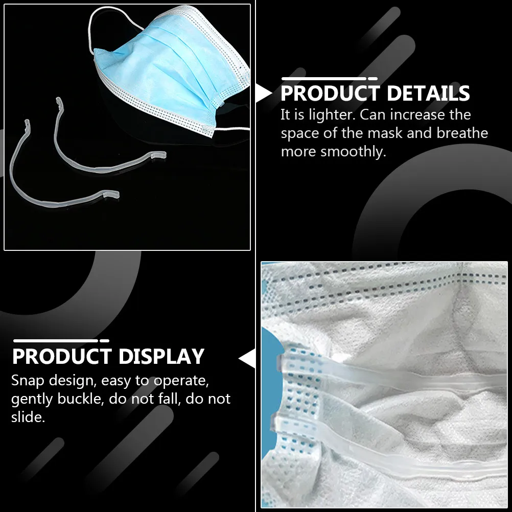 

12Pcs Face Mask Support Bracket Breathable Mouth Cover Holder Lightweight U-Shaped Protection Strip Reusable Inner Holder