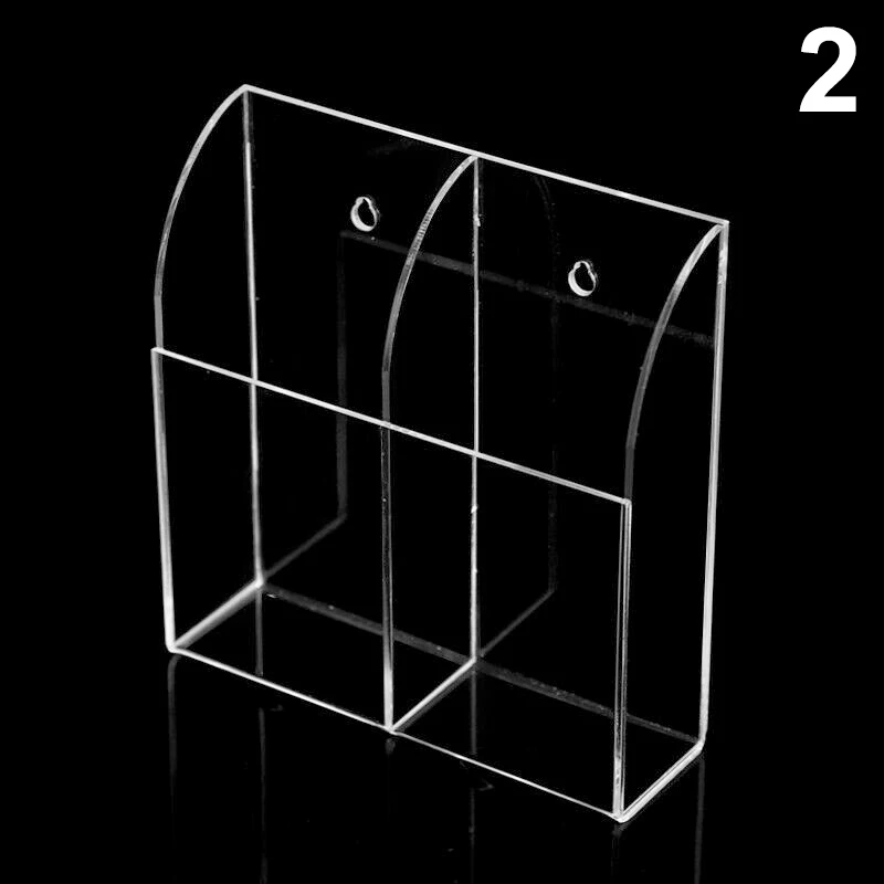 Fashion Acrylic Tv Fixed Storage Rack Simple Generous1-3 Remote Control Holder Case Wall Mount Storage Box For Home