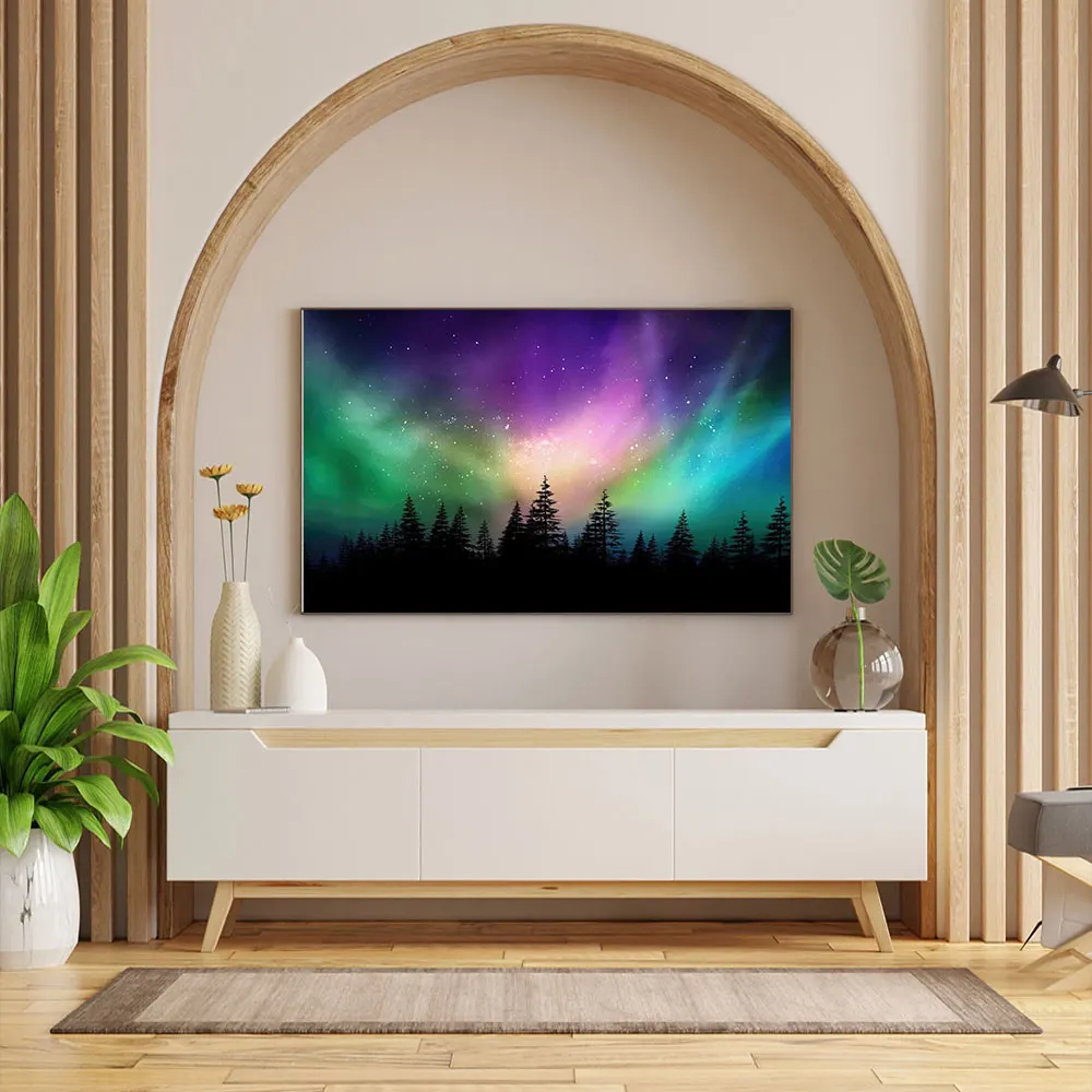 Iceland Aurora Borealis Landscape Poster Prints Canvas Painting Wall Art Northern Polar  --2026--