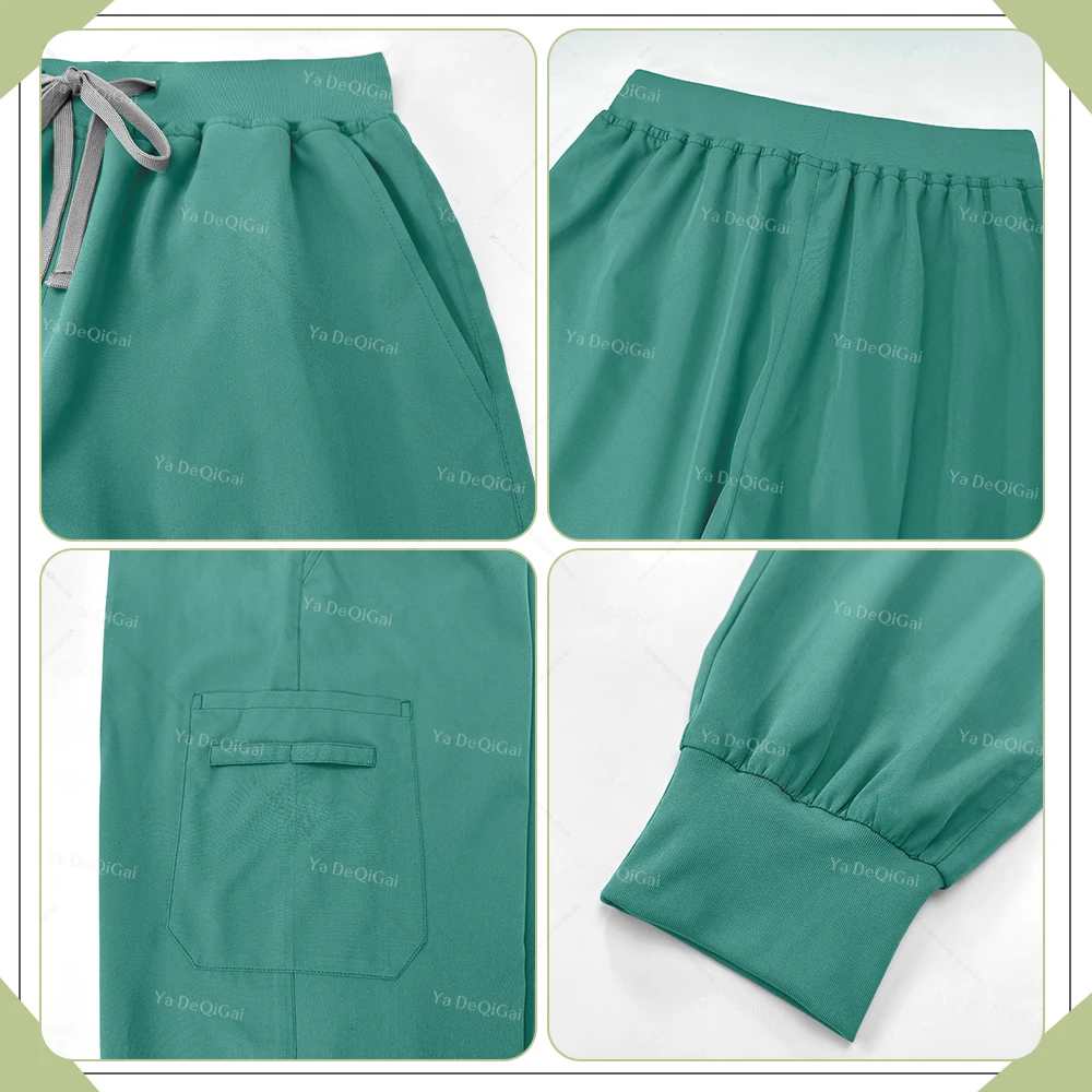 Ropa de trabajo de 2 piezas para hombres, traje dividido de manga corta, uniforme quirúrgico con bolsillo, uniformes médicos para enfermeras, dentistas y Mascotas