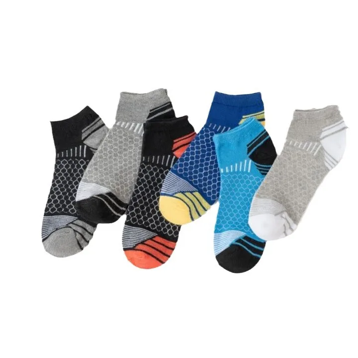 6/12 Paar Herren-Kurz-Sportsocken - Feuchtigkeitsableitend, Atmungsaktiv, Ganzjahres-Sportsocken – Detail 9