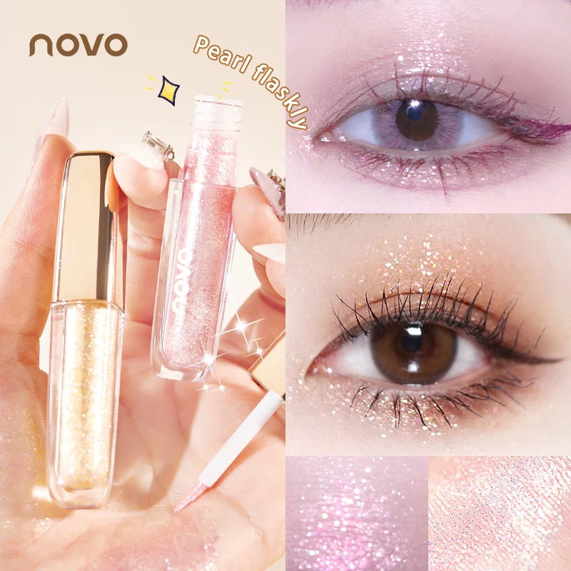 Novo Liquid Eye Shadow, With Dew On The Surface And Slight Shimmer, Is Durable. Make The Tear Groove Area Brighter