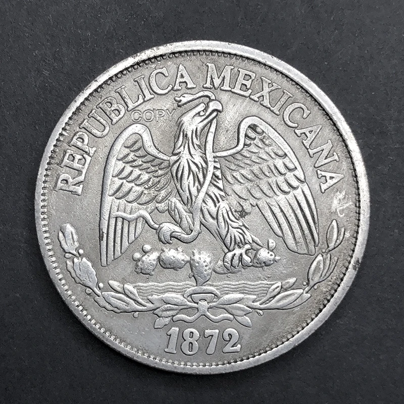 Mexican 1872 Scale Eagle Bite Snake 1 Peso Copy Collection Commemorative Coin Old Money Home Furnishing decoration Medal Gift