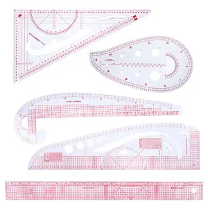 Kraball-Sewing-Herrscher, Patchwork-Messung, französische Stoffkurve-Herrscher, Zeichnungsmodell, DIY-Nähzubehör-Tool 8 Hauptverkaufsregua -Modellierung - №3