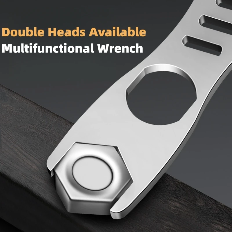 Double-Ended Multifunctional Wrench Self-Tightening Adjustable Wrench for Most Nuts Bolts Of Screws Multi-purpose DIY Hand Tool