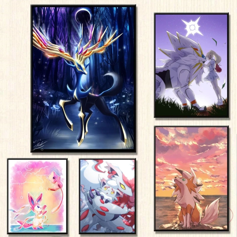 

Pokemon Xerneas Canvas Hd Prints Wall Home Hanging Picture Friends Gifts Decoration Paintings Decorative Classic Comics Pictures