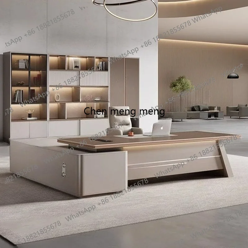 Italian Minimalist Office Desk Nordic Luxury Comfort Creativity L Shape Desk Study Advanced Office Furniture ArbeitstischDD