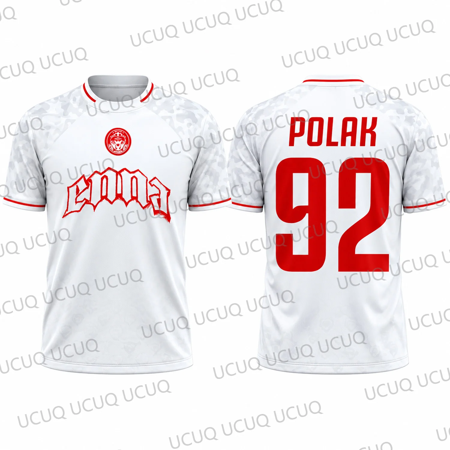 92 Polak Team Jersey, French Rapper, Football Club, Large Music Cd, Unisex T-shirt, Fan Gift, 3d Printed Short Sleeved Shirt Top