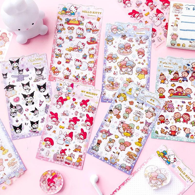 

36 шт/лот Sanrio Kawaii животных наклейки милые скрапбук DIY дневник декоративные уплотняющие этикетки альбом Stick Label