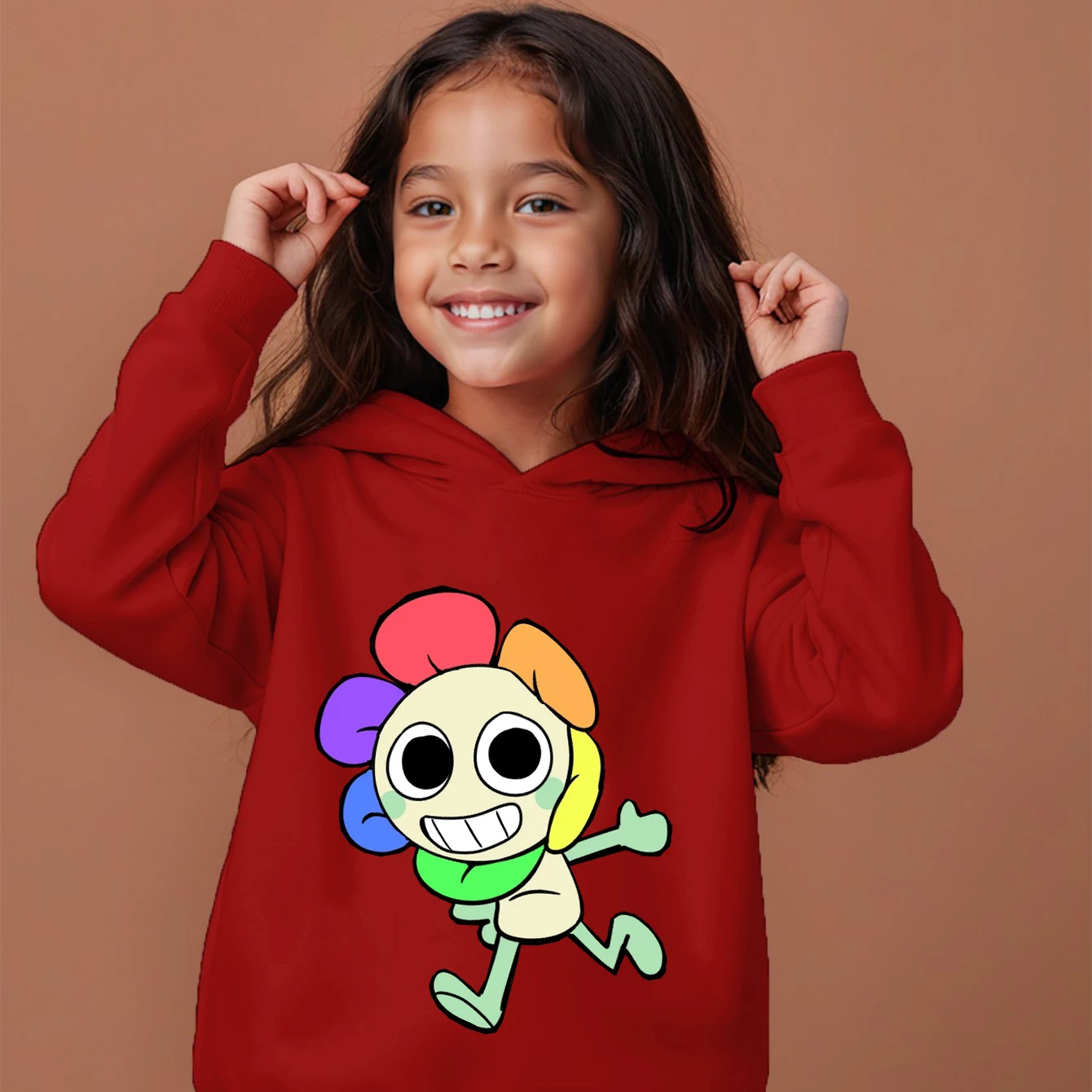 Dandy's World Hoodie Kids Game Dandys World Clothes Girls Cartoon Hooded Sweatshirt Baby Boys Spring Sweater Children Clothing