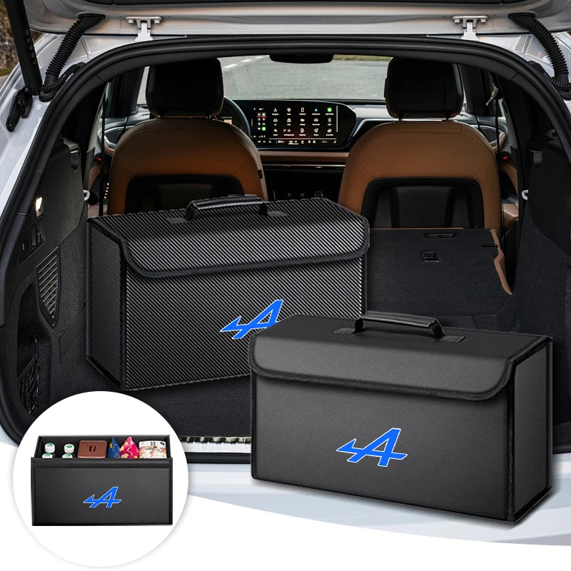 

Car Trunk Storage Box Organizer Foldable Tidying Container Bag For Alpine A290 GTS A110 A390 Espace Austral Spring Accessories