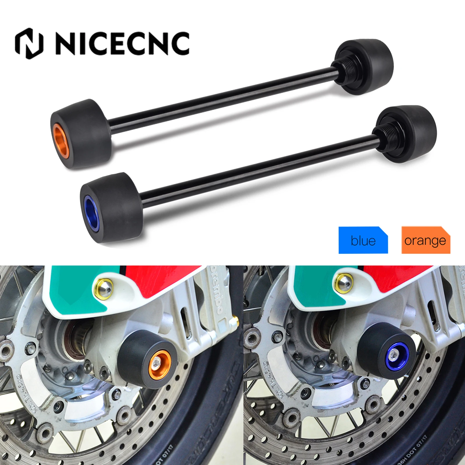 

Front Wheel Axle Fork Crash Slider Protector For KTM 690 Duke R SMC R 690 Supermoto R Husqvarna 701 Supermoto 701 VITPILEN