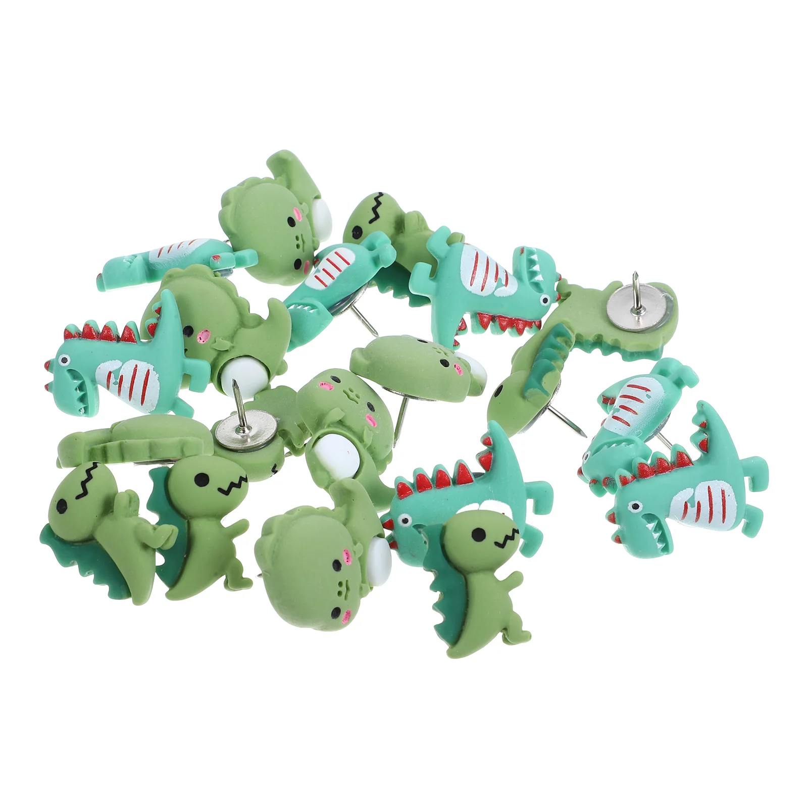 20 Pcs Dinosaur Pin Halloween Pins Bulletin Board Charms Animal Push Pushpins Drawing Cork Accessories H-nail