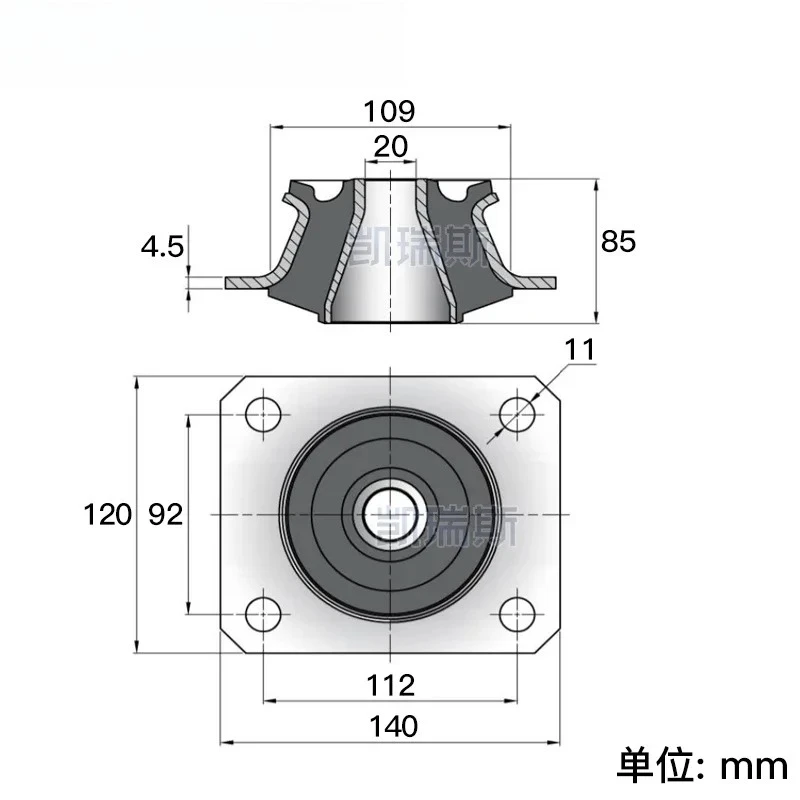 

Tower type rubber shock absorber, fan, mining equipment, engineering machinery, carriage, shock absorber rubber pad