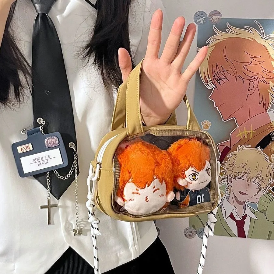 Japanese Harajuku Mini Crossbody Bags Women Transparent Clear Itabag Small Kawaii Purses and Handbags Girls Shoulder Bag Ita Bag