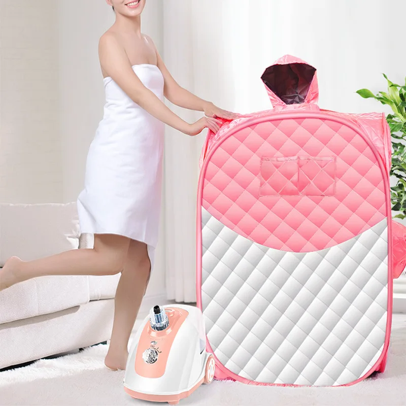 Double-person use home steaming box Folding sauna box steam bag body detoxification steaming full moon sweating fumigation