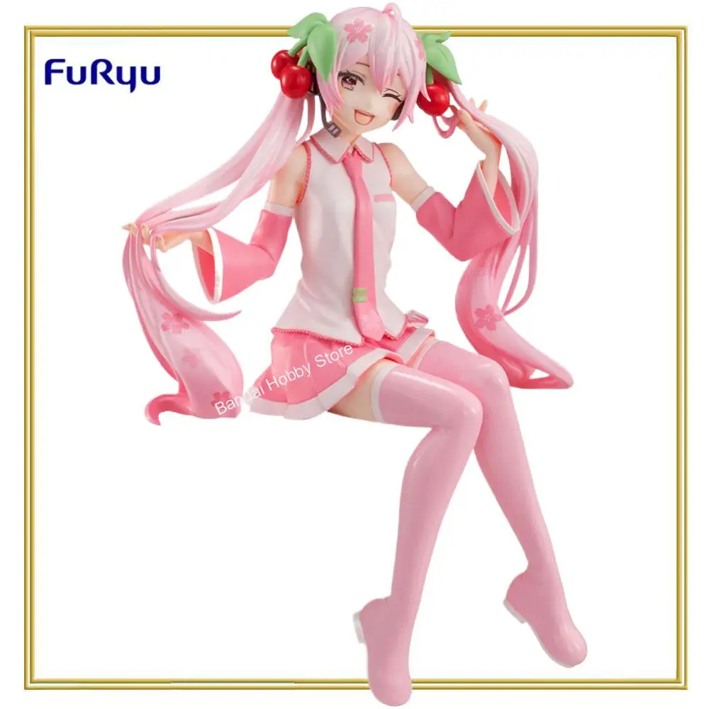 在庫あり-ファーリューオリジナル正規品-ヌードルストッパーフィギュア-初音ミク-桜ミク-ウィンクver-13cmコレクションモデルおもちゃクリスマスギフト