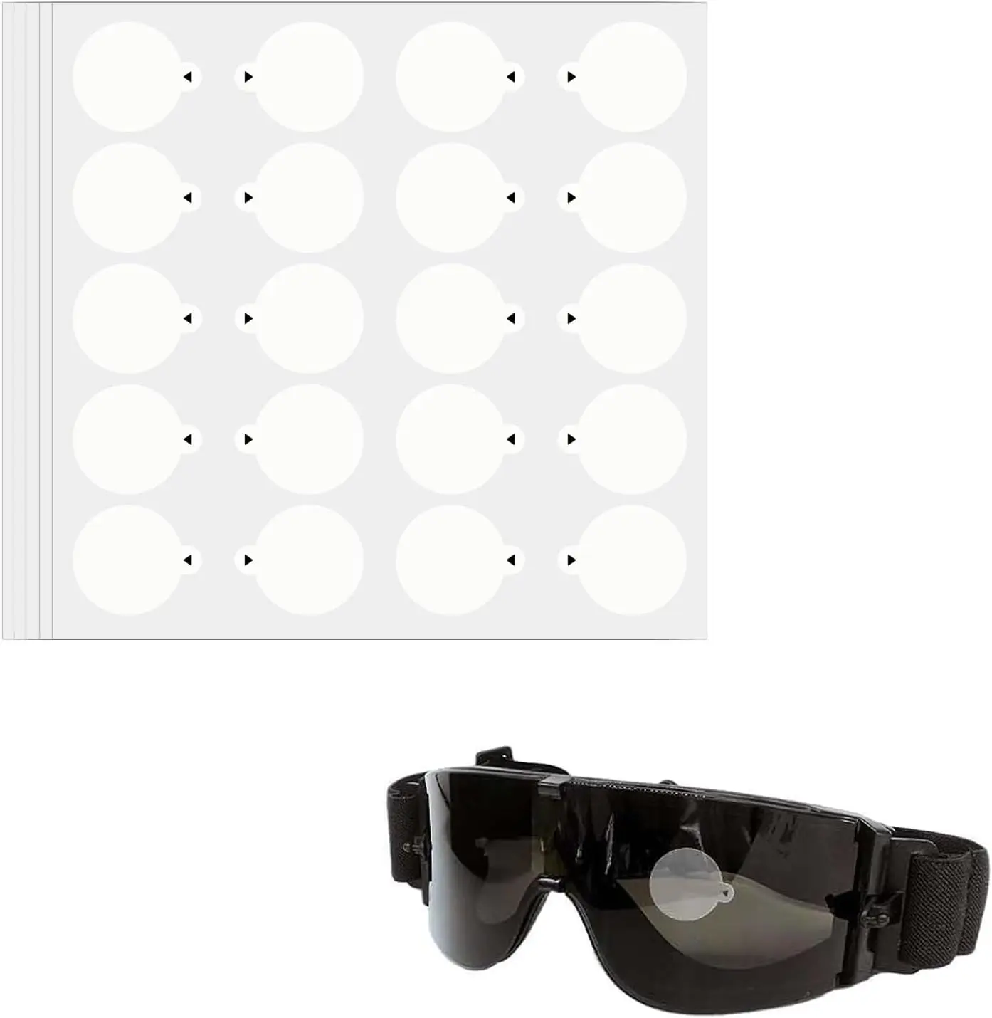 

200 Pcs 20mm Translucent Dot Label Stickers 0.97 inch Improve Accuracy Stickers for Shooting Glasses Hunting & Shooting