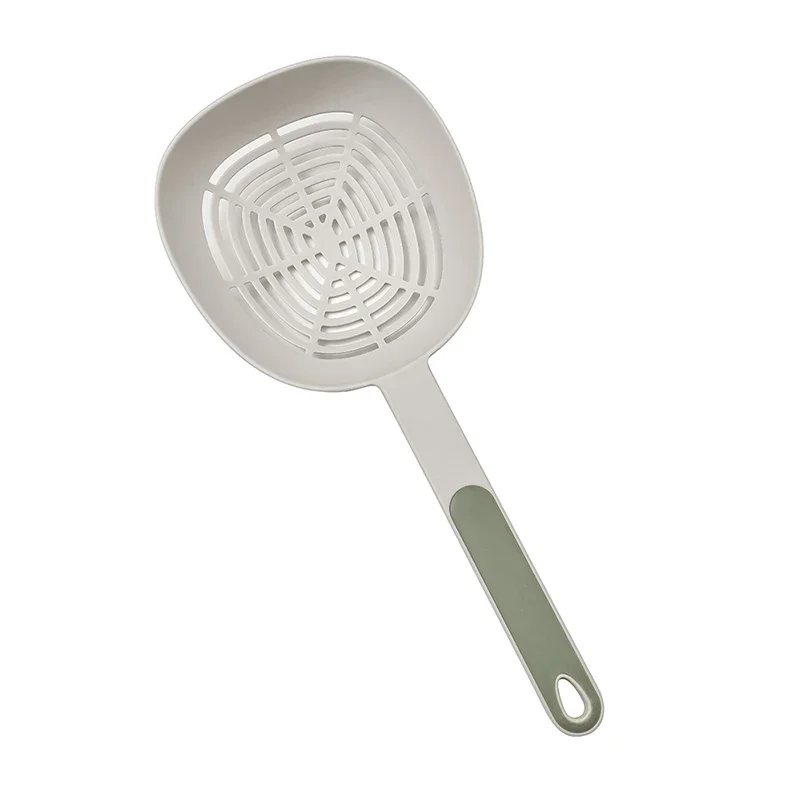 

Premium Kitchen Utensils High Temperature Resistant Food Grade Spoon Dumpling Strainer with Long Handle and Large Leaky