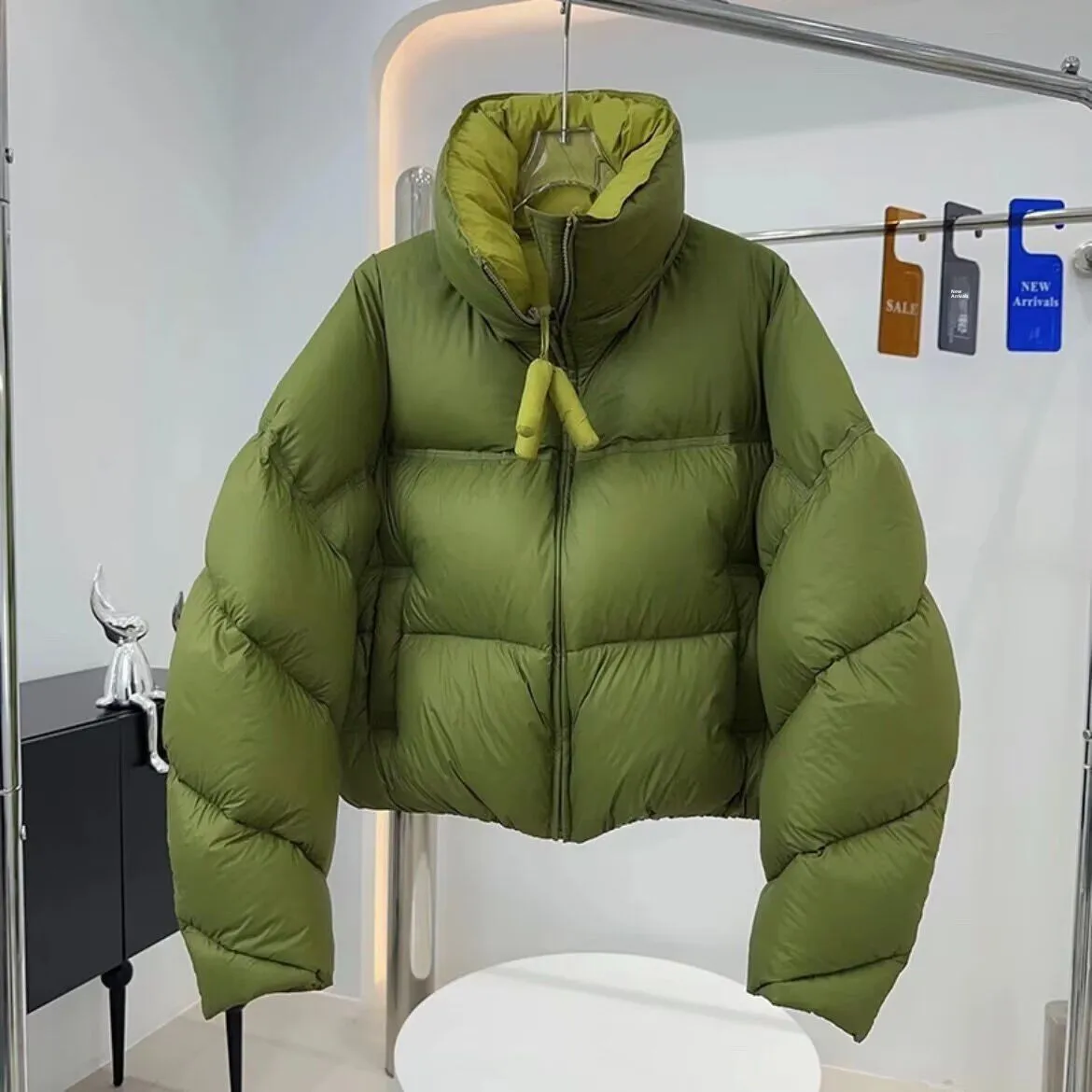 

New 2024 Men's Thiened Winter Cotton Jaet Warm Bread Sle Spor Casual Trendy Outerwear Long Sve Zipper Closure