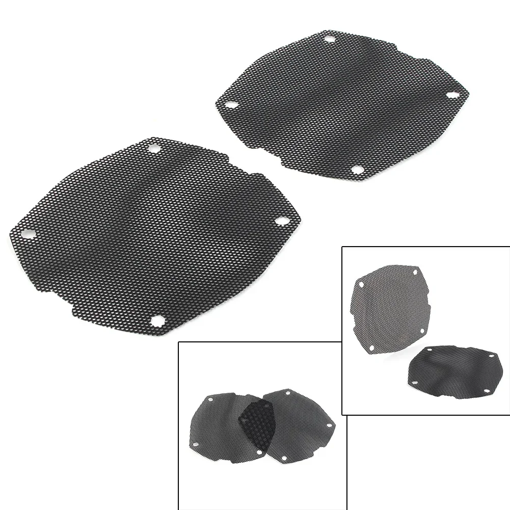 Motorcycle Thin Mesh Front Fairing Speaker Grilles for 1998 1999 2010 2011 2012 2013 Harley FLH FLHX FLHT Black CNC Aluminum