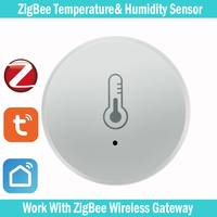 Tuya ZigBee Temperature And Humidity Sensor Work With Alexa Google Home Smart Home Smart Life/Tuya Smart App Control