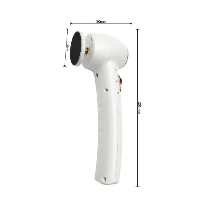 New USB Rechargeable Electric Foot File Long Handle 2 Speed Callus Remover Dead Skin Grinder Pedicure Tool Heel Scrubber