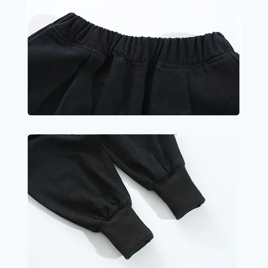 Hanfu traditionnel chinois pour enfants, manches longues, dragon brodé, nouvel an, Tang imbibé, Noël, automne, coton, rouge