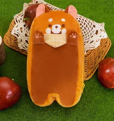Cartoon Red Panda Raccoon Soft Pencil Bag Pen Case Lovely Plush Toy Girl Boy Birthday Christmas Gift 1pc
