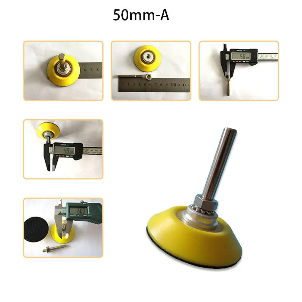 2 "zoll 50mm Haken Schleife Sichern Pads Schleifen Polieren Disc Mit 6mm Bohrer Befestigung Schleif Werkzeuge Polieren & schleifen