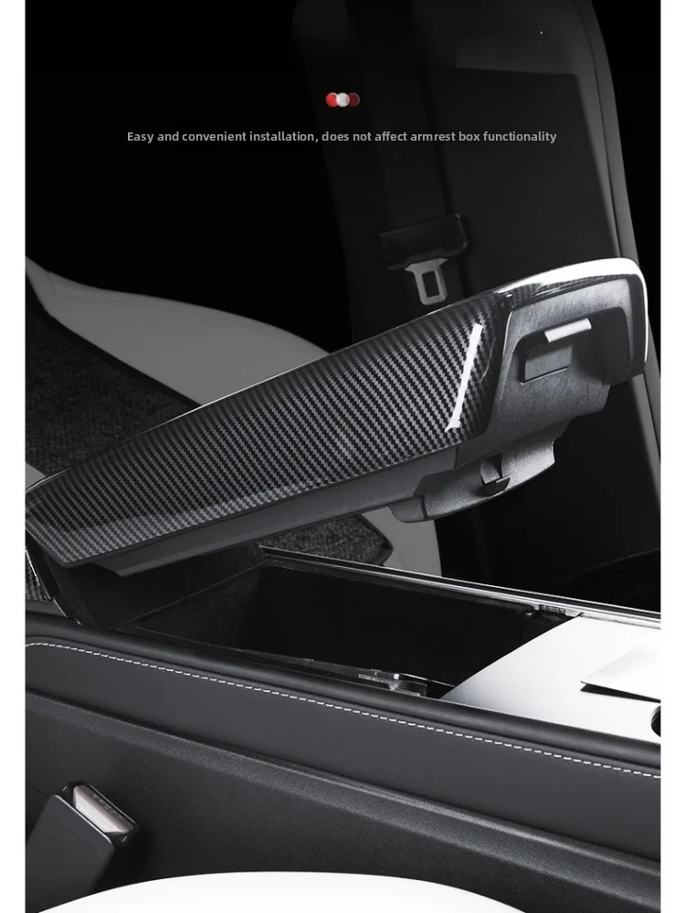 For Tesla New Model 3/YL/Y Juniper Car Center Console Armrest Pad Case Lid Armrest Box Cover Car Accessories Interior