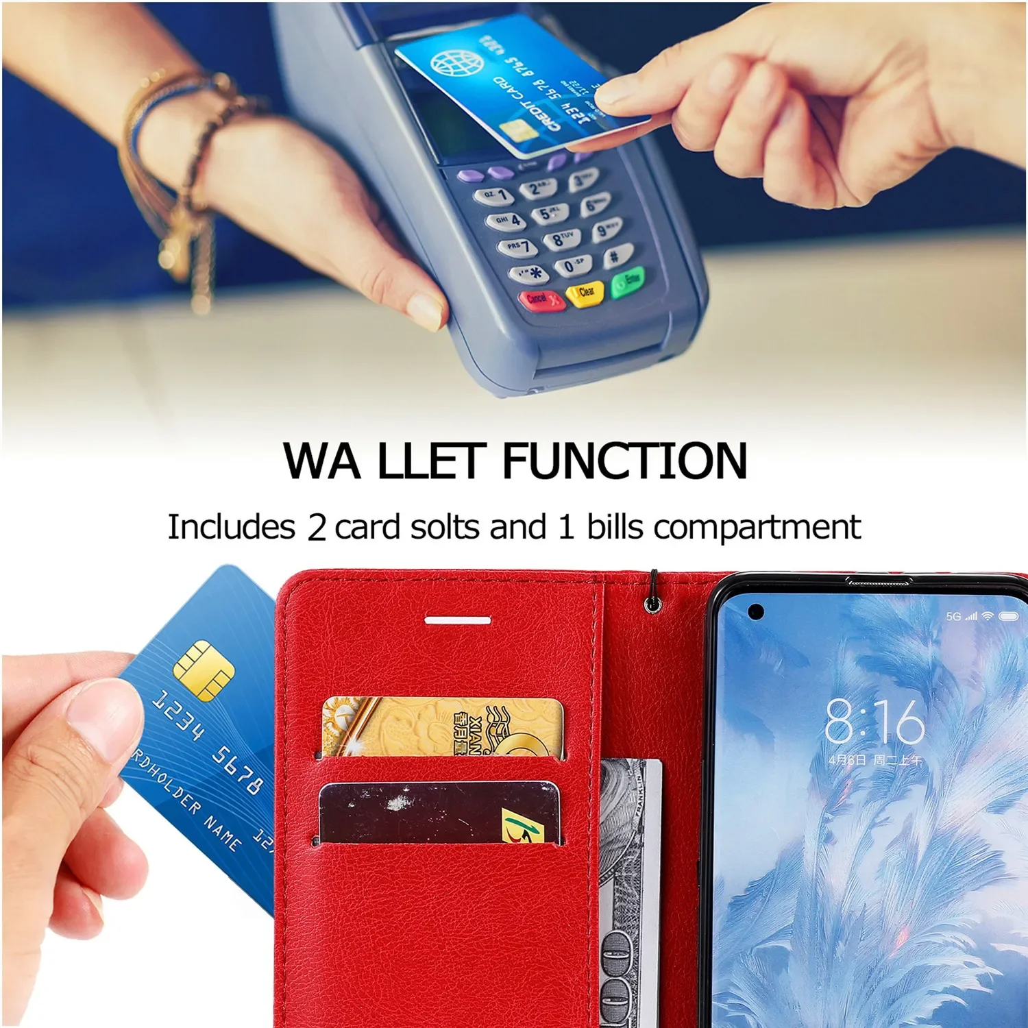 Custodia per telefono a portafoglio in pelle per Huawei Honor 30 50 70 90 Pro Honor 100 200 300 Pro 400 Lite Slot per schede Supporto Flip Stand Cover Bag