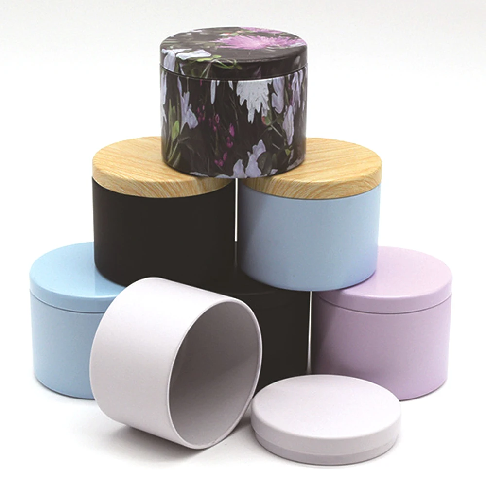 

20PCS Candle Tin Cans 4oz Metal Round Containers Empty Candle Jars with Lids for Making Candles Bulk Crafts Storage