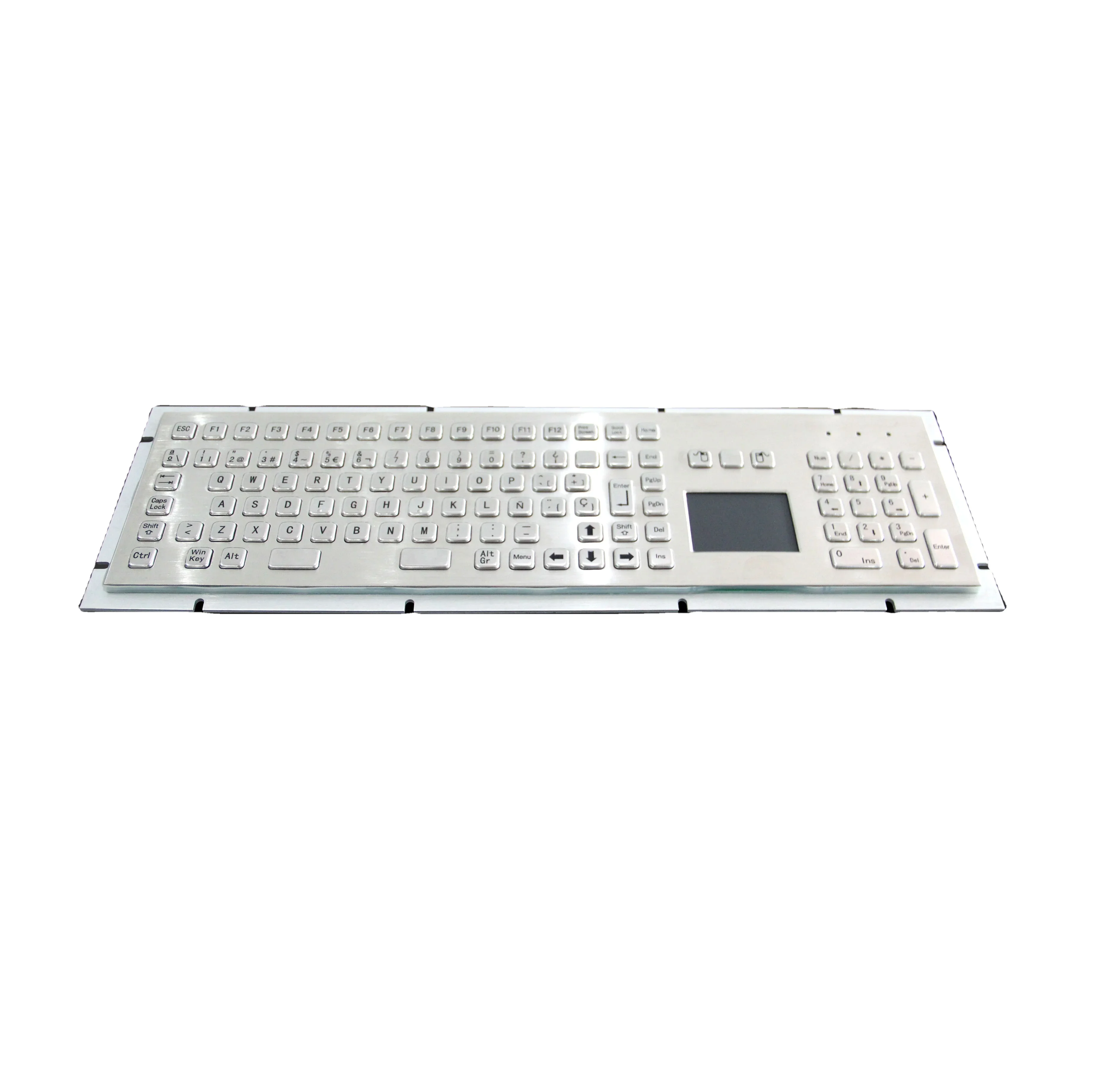 IP65 IK07 anti-vandal touchad and numeric keypad industrial metal keyboard