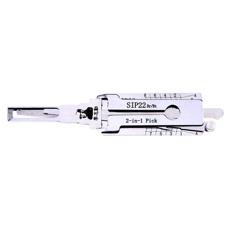 Original Lishi SIP22 2-in-1 Schlossöffner-Decoder für Zündung und Autotüröffnung für Fiat-Modelle, vertikales Fräsen – Detail 1