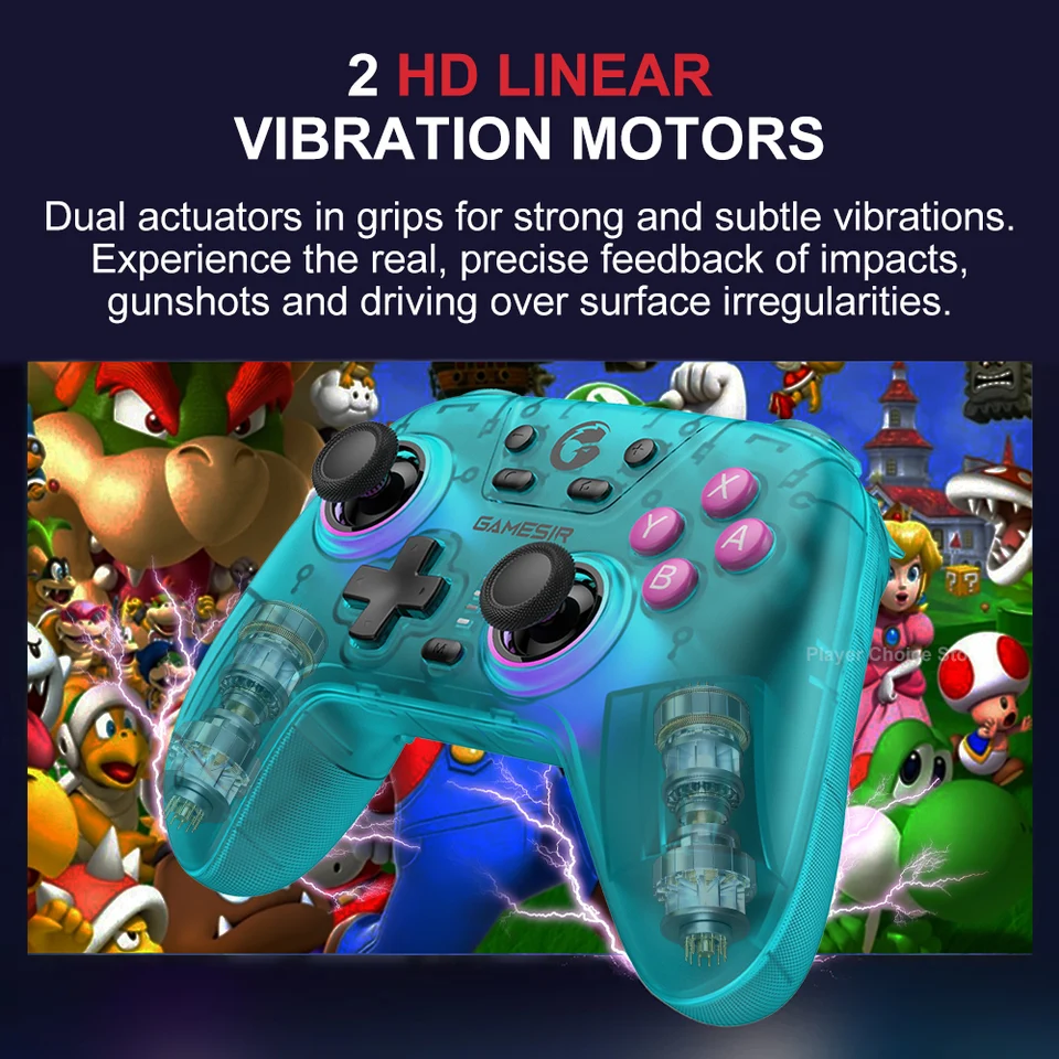 GameSir Nova Gamepads para PC y Nintendo Switch 2 Control con Joysticks Hall Effect para Switch OLED Lite Windows iOS Android Control 6