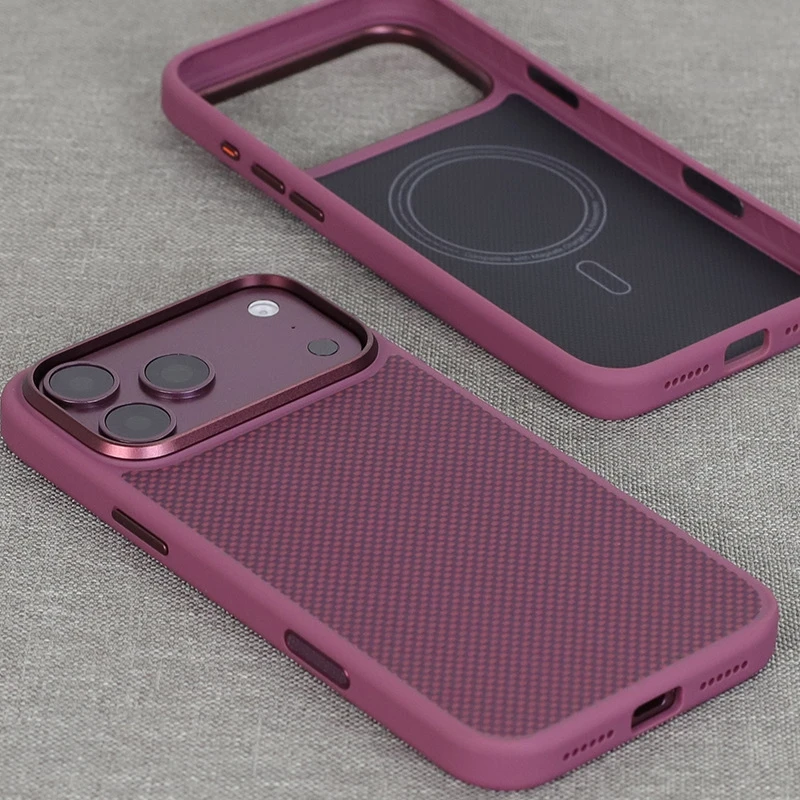Conelz Kevlar Series For iphone 18 Pro Max Case Aramid Fiber TPU Anti-Fall Case With Magnetic For iphone 18 Pro Case