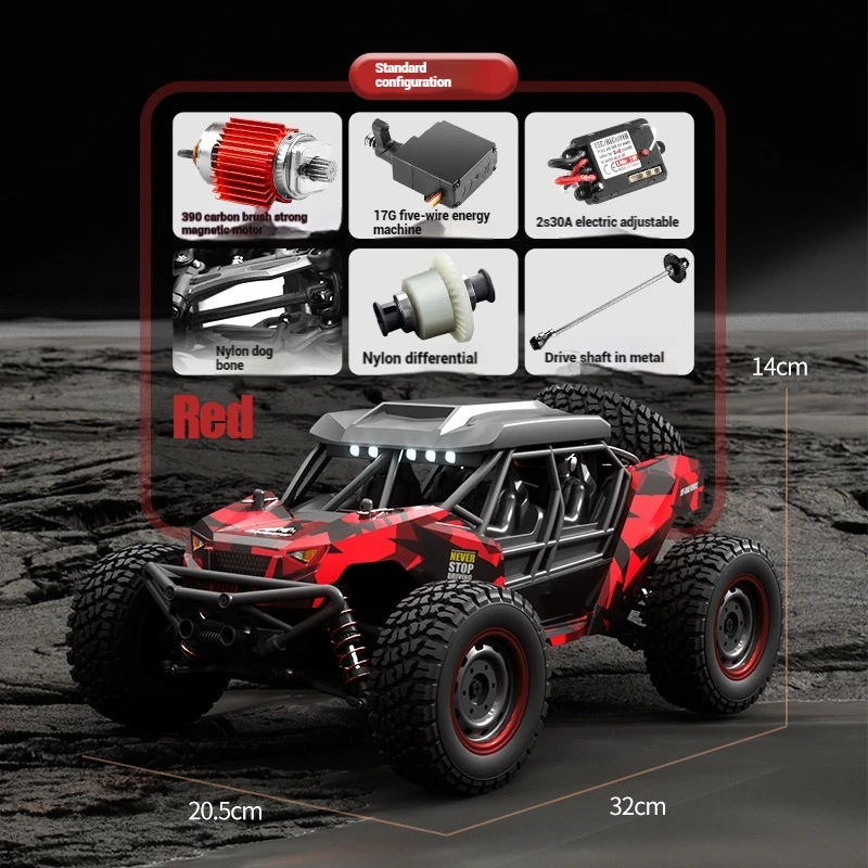 Brush full proportion four-wheel drive high-speed rally electric off-road vehicle RC CAR brush desert card boy toy birthday gift