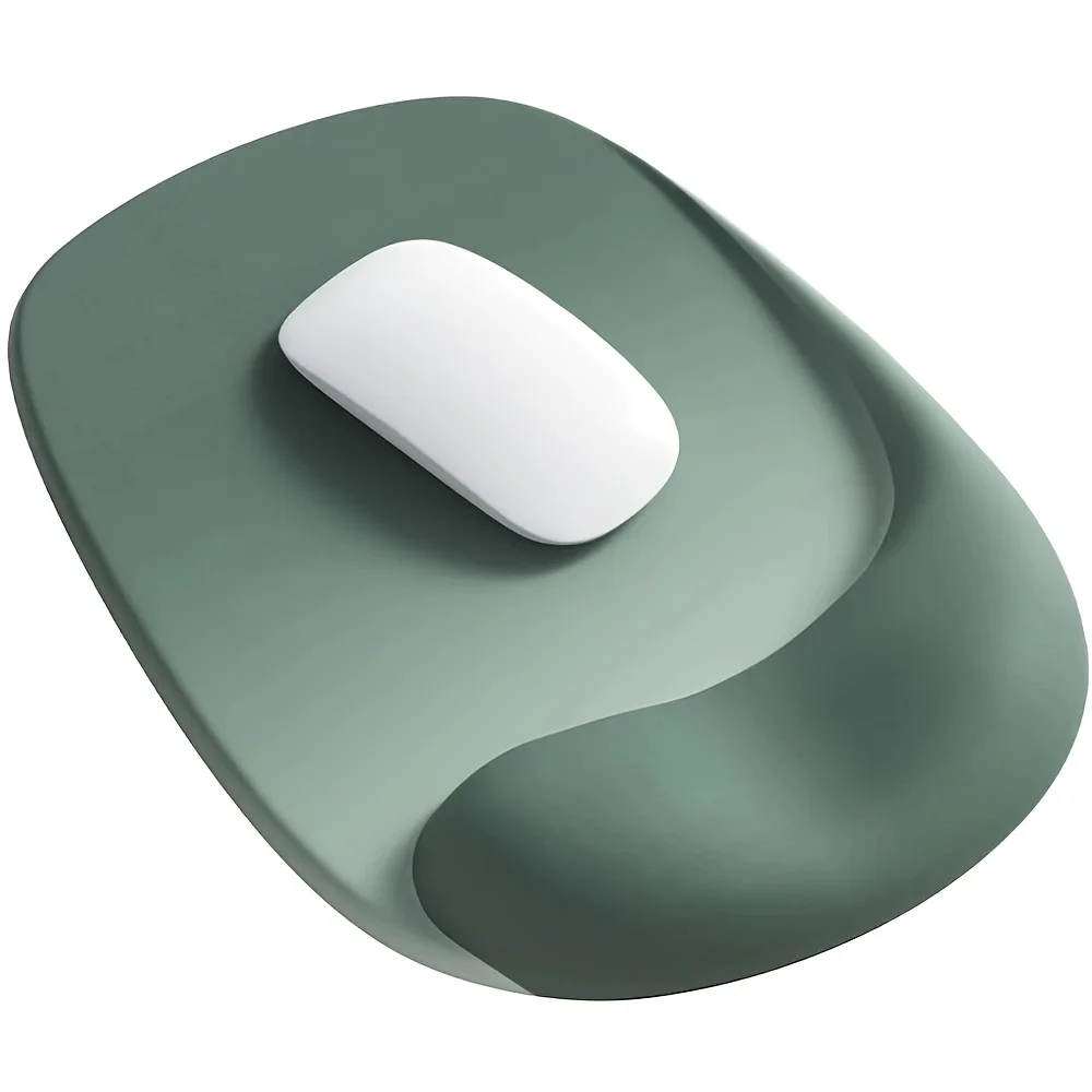 Alfombrilla de ratón ergonómica con soporte para muñeca de gel: tela de Lycra premium, antideslizante, perfecta para computadoras portátiles y computadoras de escritorio, ideal para la oficina