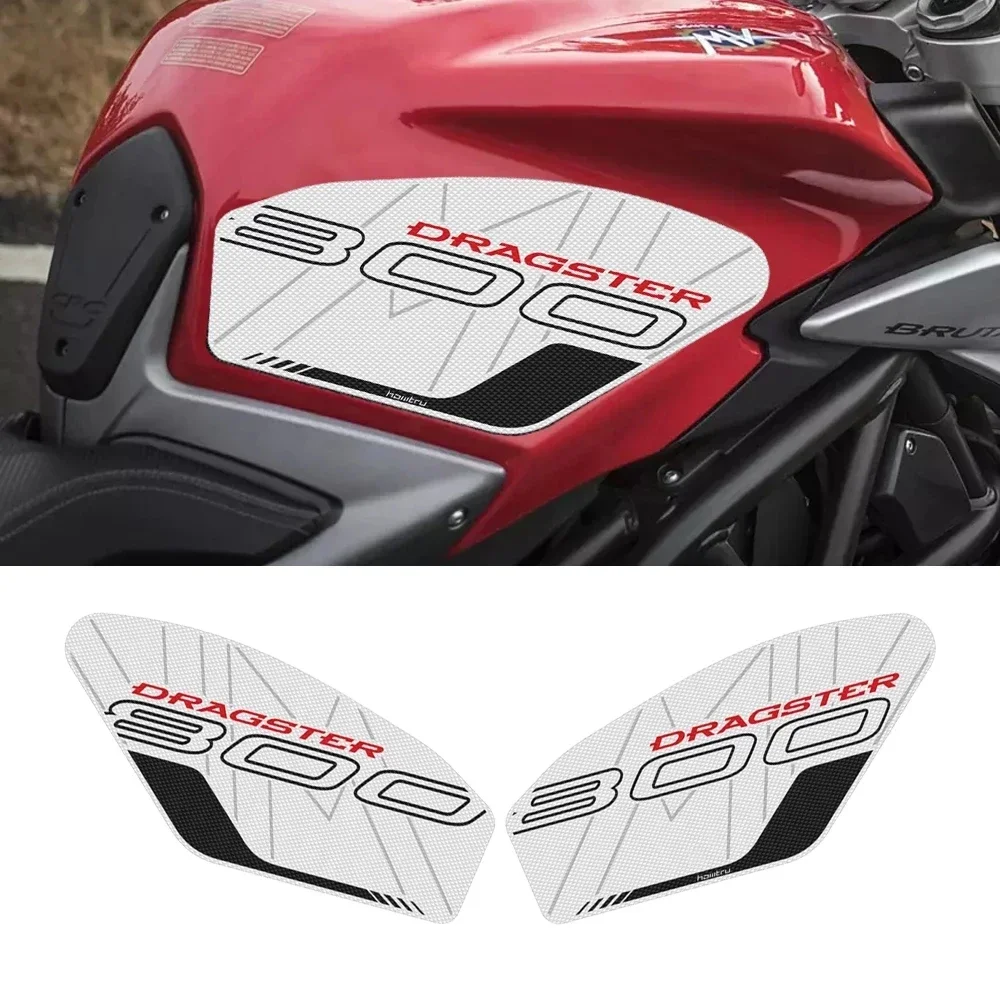 For MV Agusta DRAGSTER 800 RC RR AMERICA PIRELLI Super ADV Motorcycle Non-slip Side Fuel Tank Stickers Waterproof Sticker