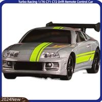 Turbo Racing 1/76 C71 C72 Drift Rc Car With Gyro Radio Full Proportional Remote Control Toys Rtr Table Toy Collection Model