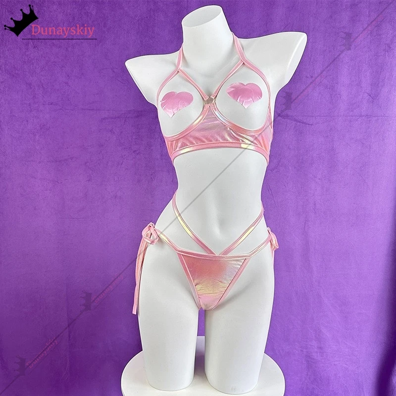 อะนิเมะเลเซอร์สาวกระต่ายคอสเพลย์ญี่ปุ่น Idol กลุ่มเครื่องกระต่ายชุดเครื่องแต่งกาย RolePlay ชุดชั้นในชุดชั้นใน Halowen ที่กําหนดเอง