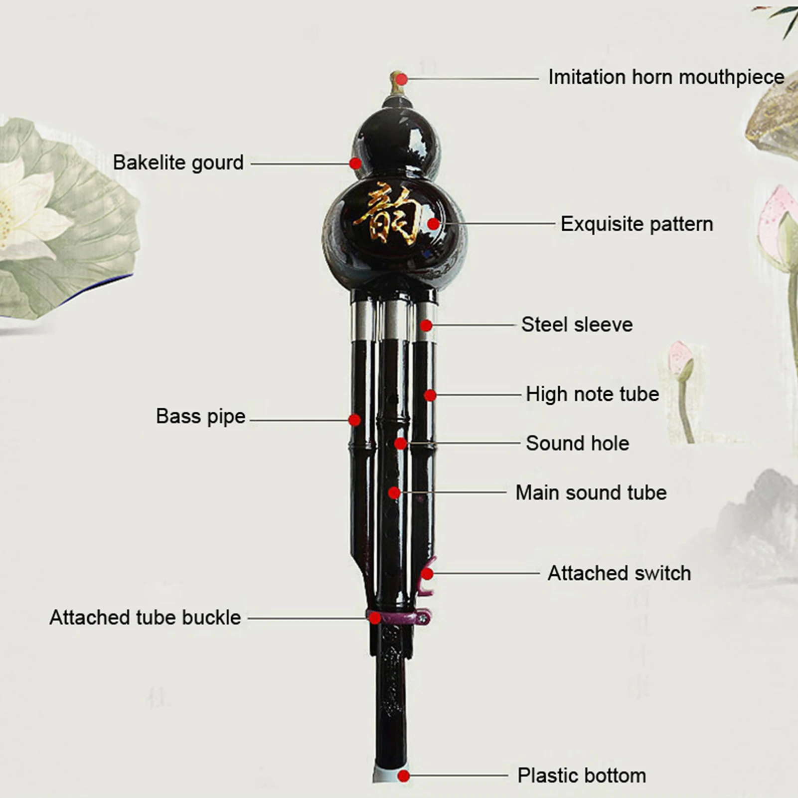 Hulusi en résine, instrument à - Musical Instrument Reed avis et prix