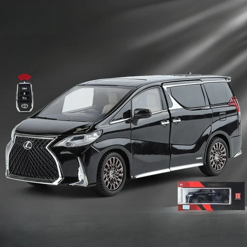 

Масштабная модель автомобиля 1:24 LE LM300 MPV из сплава, литая под давлением, металлическая игрушечная машинка с имитацией звука и света, подарок для детей