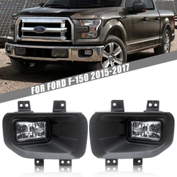 Front Bumper Fog Lamp Upgrade FOR FORD F-150 F150 2015 2016 2017 Version Additional Foglight Set